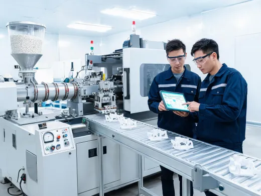 Plastic processing line